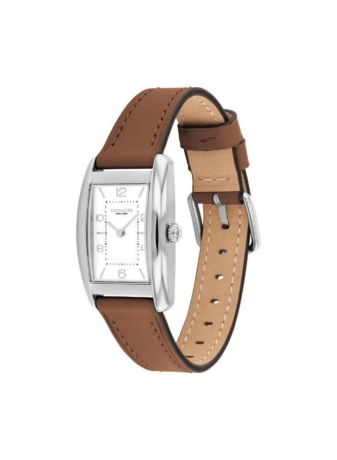 COACH  2-Hand Reese Collection Quartz Movement Watch For Women With Brown Leather Strap - 14504311 for Women | Best Price UAE